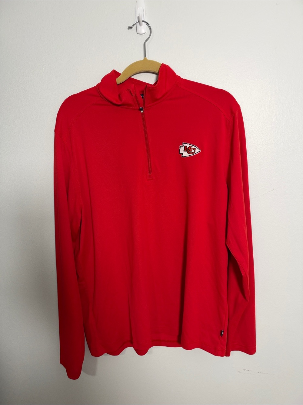 Cutter & Buck Red Kansas City Chiefs Quarter-Zip Pullover
